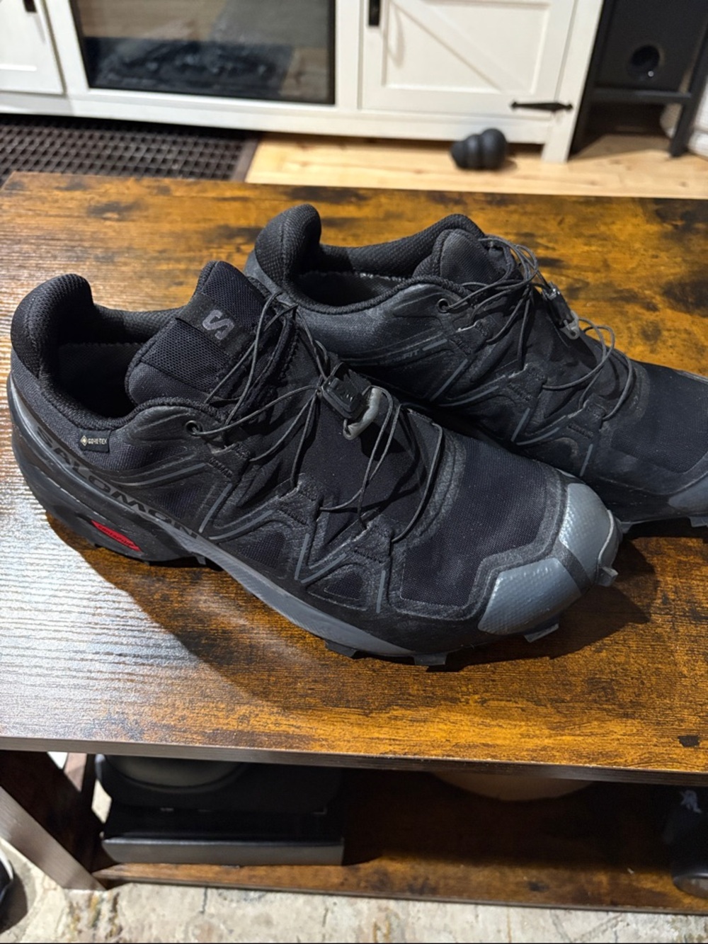Salomon Black and Gray Trail Running Shoes - Picture 9 of 9